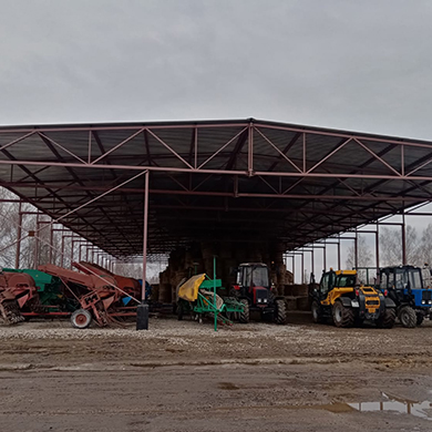 Навес 24х60м для хранения сельско-хозяйственной техники